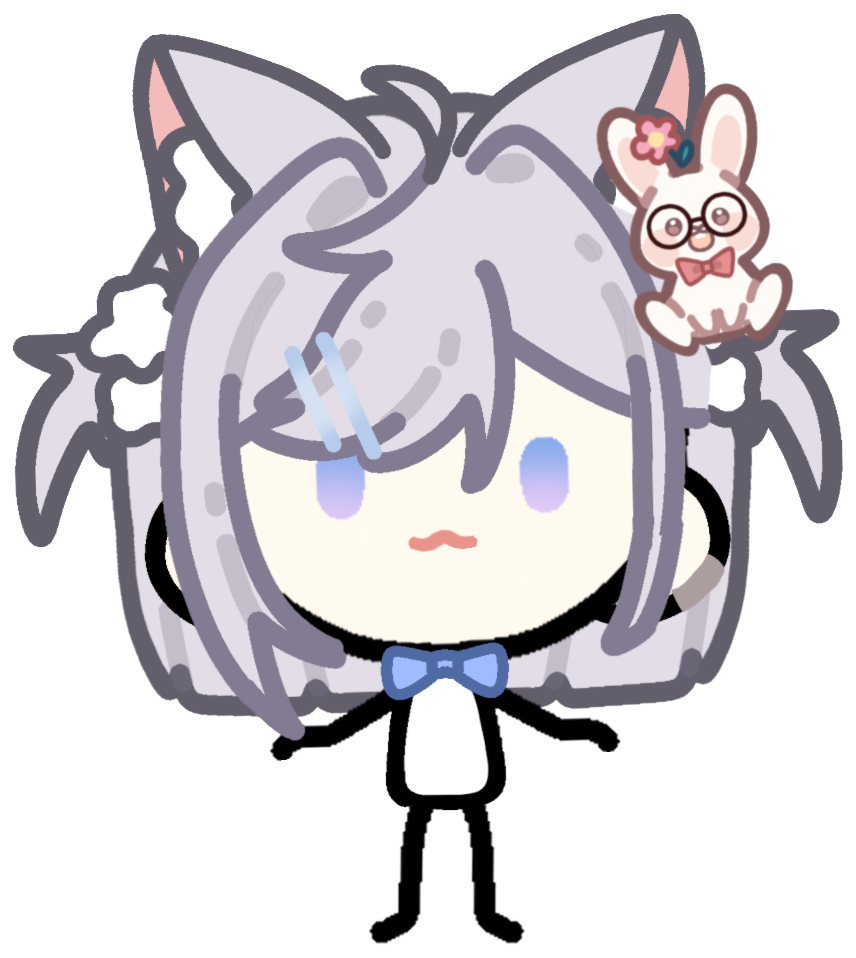 小小霖的猫耳看板娘形象
